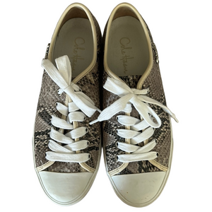 ￼Cole Haan Women’s size 8 Laurie Air lace up snakeskin fashion sneakers